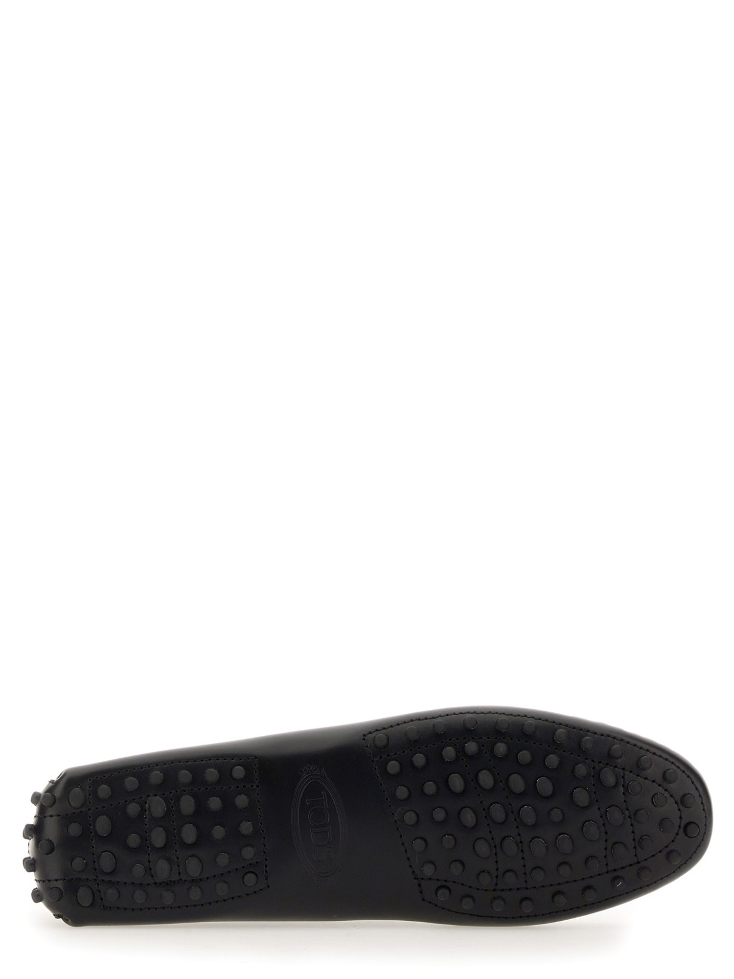 TOD'S    LEATHER KATE RUBBER LOAFER