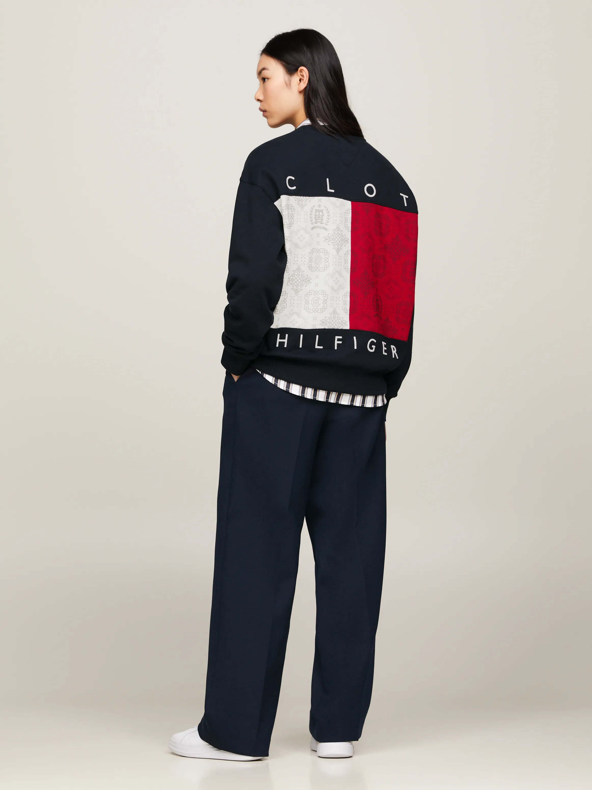 Tommy x CLOT Dual Gender Back Logo Flag Sweatshirt | Sweatshirts & Hoodies | Tommy Hilfiger