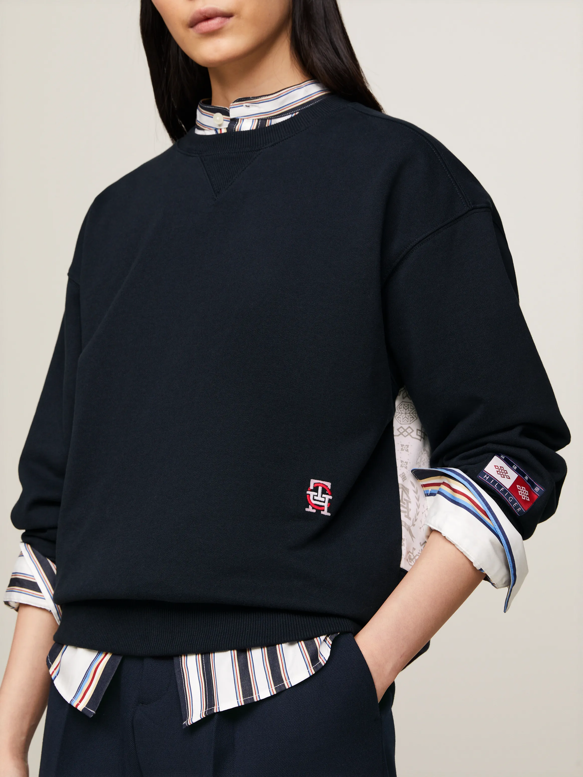 Tommy x CLOT Dual Gender Back Logo Flag Sweatshirt | Sweatshirts & Hoodies | Tommy Hilfiger