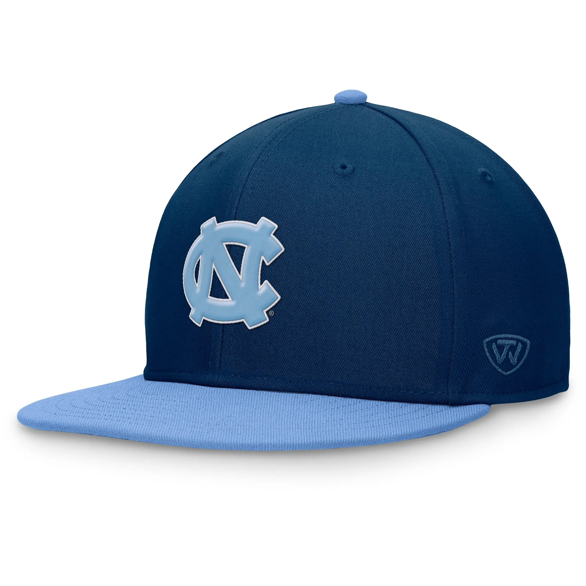 Top of the World North Carolina Tar Heels Navy/Light Blue Rally Two-Tone Fitted Hat