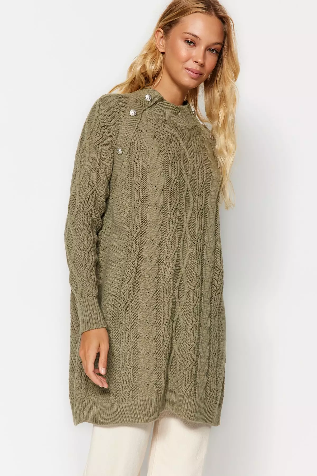 Trendyol Braided Knitted Sweater