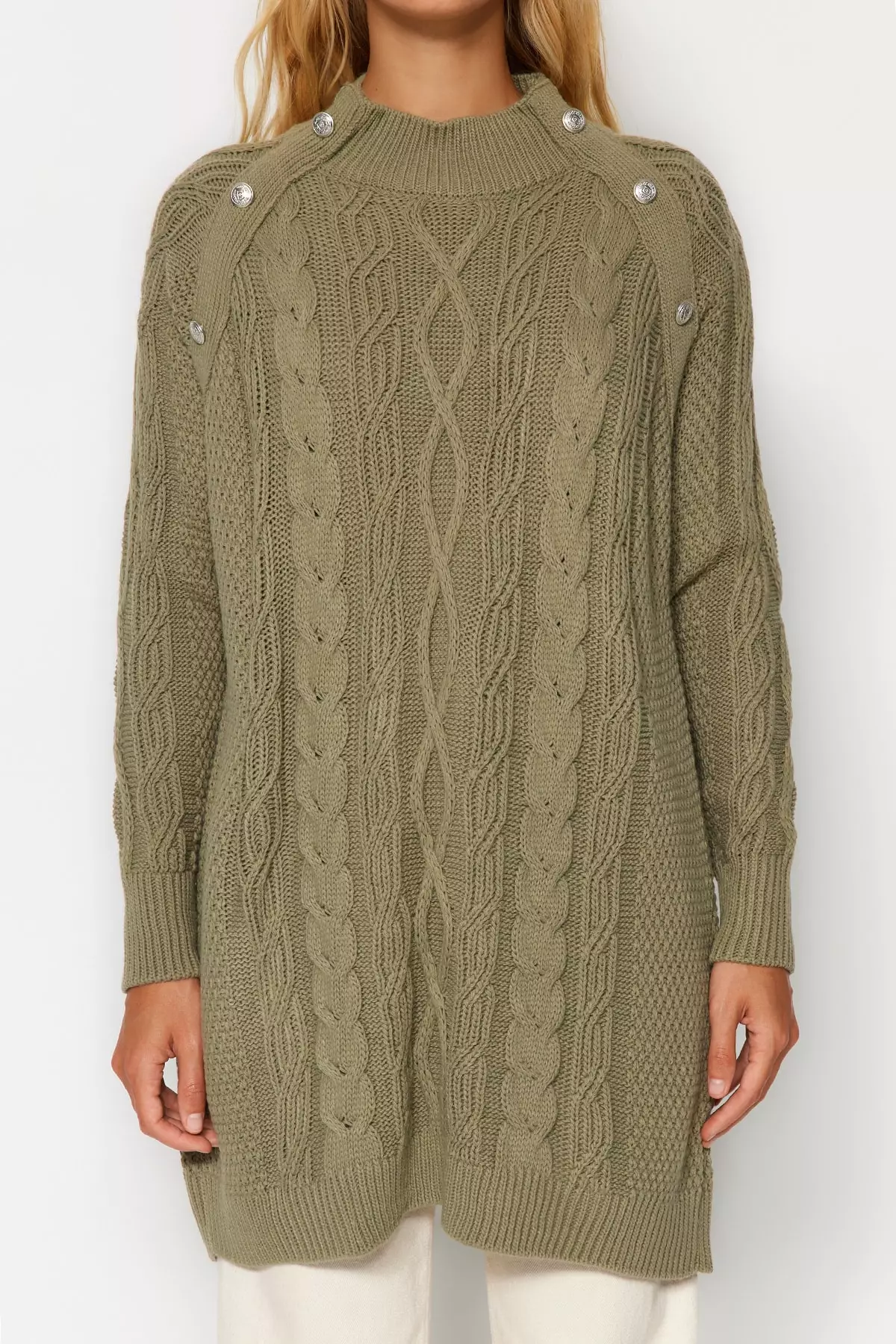 Trendyol Braided Knitted Sweater