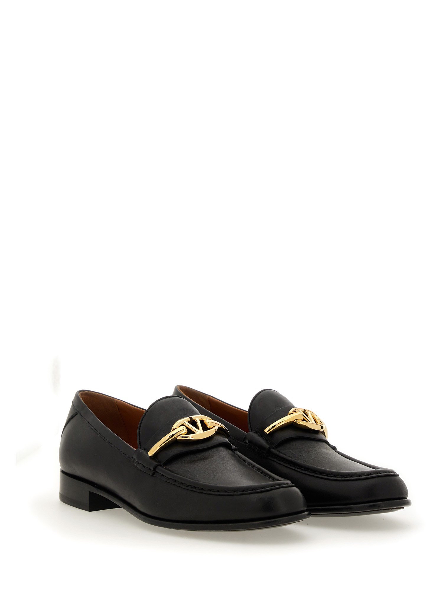 VALENTINO GARAVANI    VLOGO THE BOLD EDITION LEATHER LOAFER