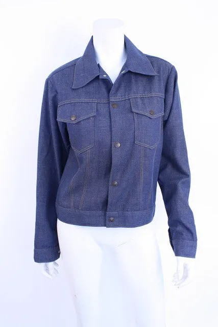 Vintage 70's Denim Jacket w/Holly Hobbie