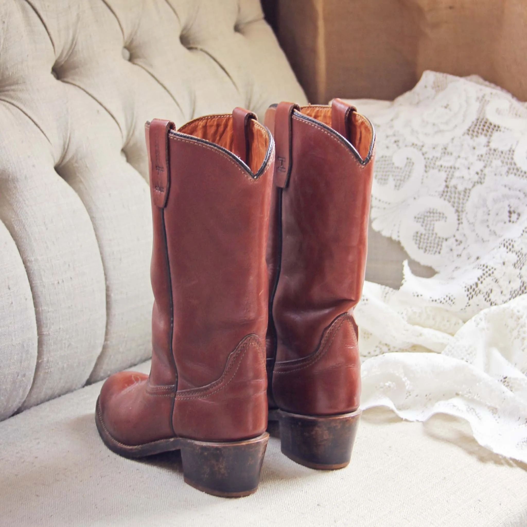 Vintage Whiskey Boots