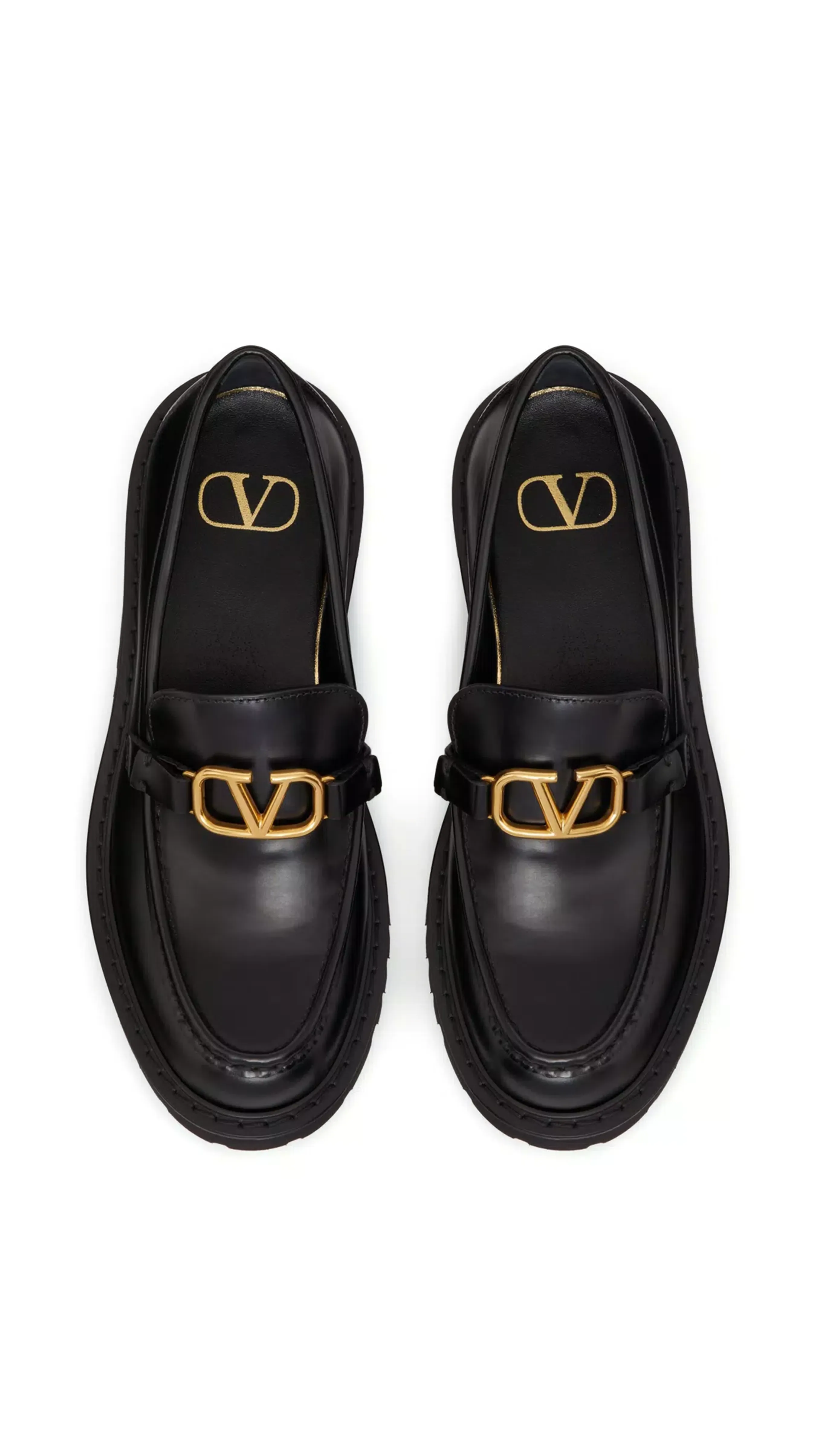 Vlogo Signature Calfskin Loafer - Black