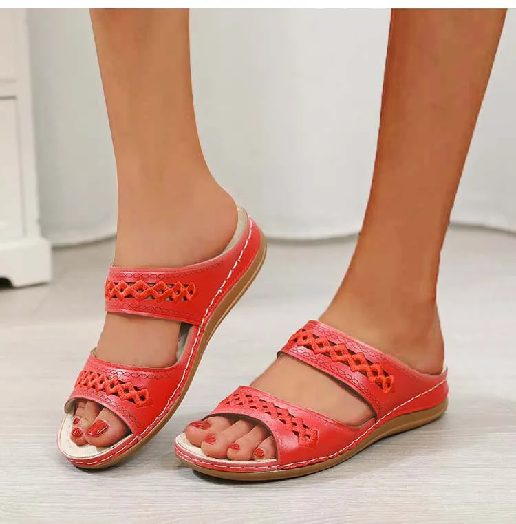 Women's Comfortable Outdoor Walking Open Toe Slip-On Sandals