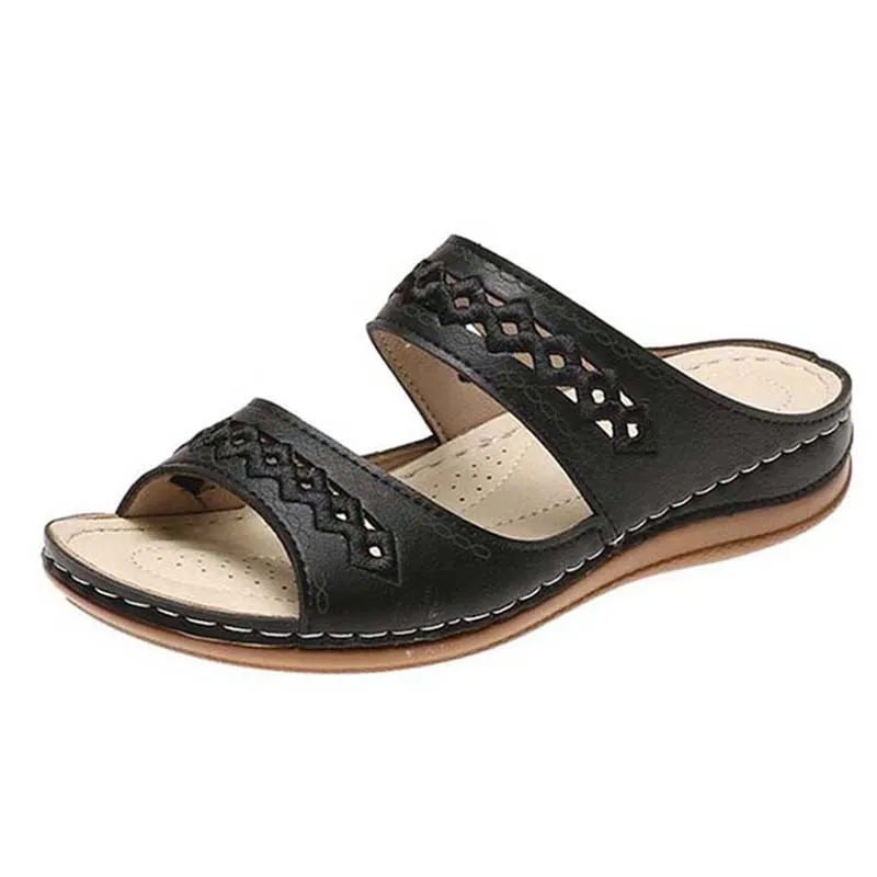 Women's Comfortable Outdoor Walking Open Toe Slip-On Sandals