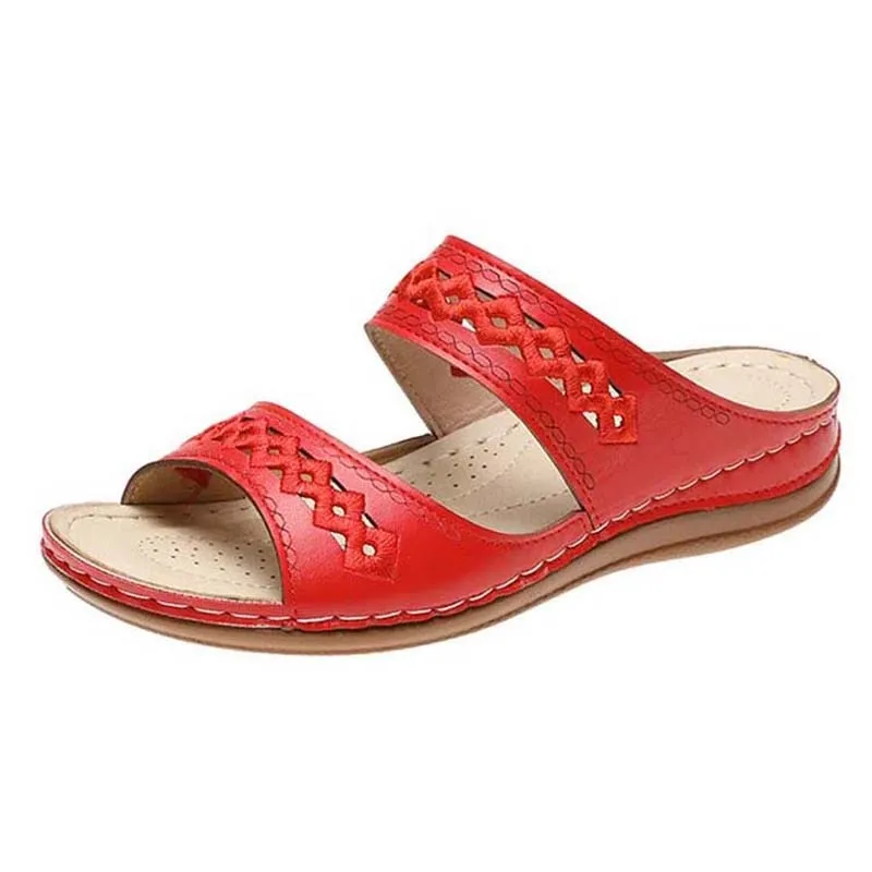 Women's Comfortable Outdoor Walking Open Toe Slip-On Sandals