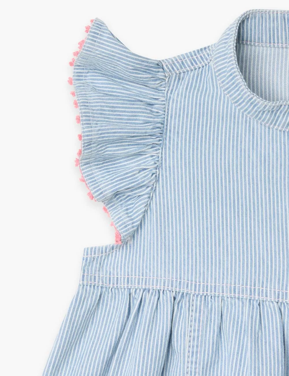 Wylie Kids Denim Flutter Dress