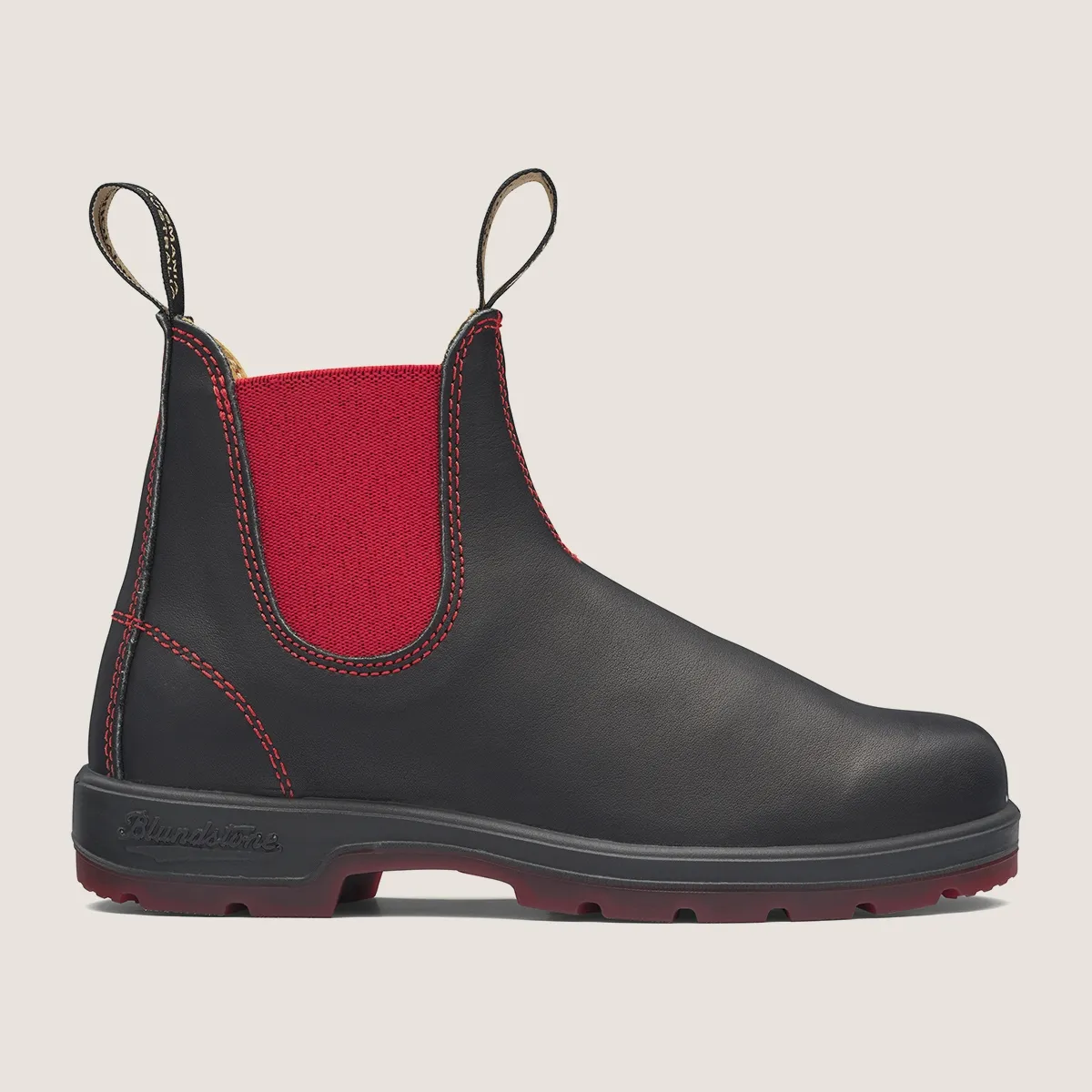 Youth Classics  Chelsea Boots  -  Black / Red