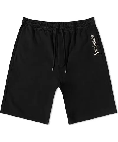 Yves Saint Laurent Men's Vintage Logo Jersey Shorts